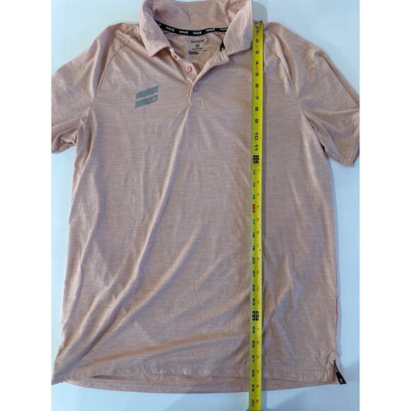Hurley Mens Peach Polo Shirt Size L - Picture 6 of 8